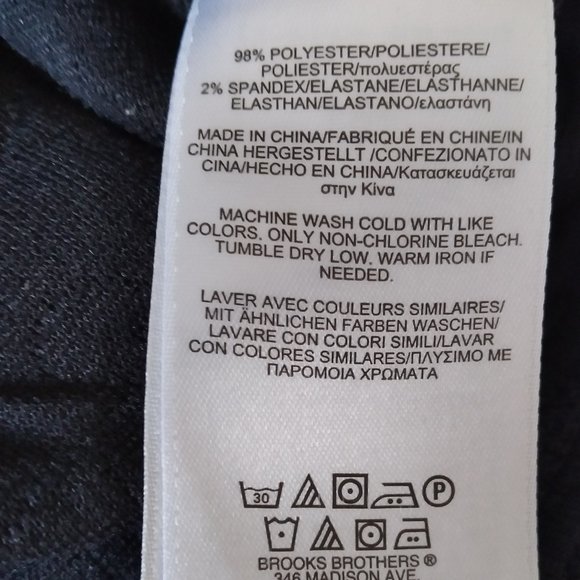 Brooks Brothers girl L quilted navy blue top with zipper closure - Picture 4 of 5